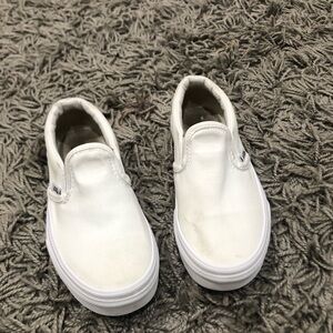 White van slip ons